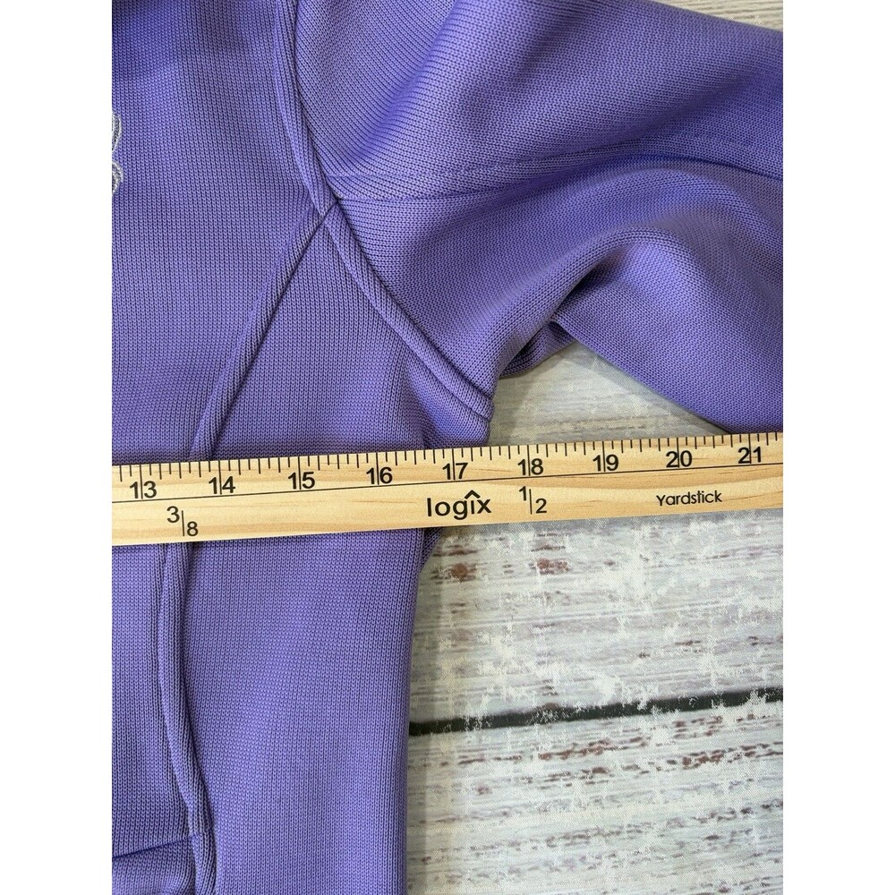 SPYDER Core Ribbed Sweater Jacket Full Zip Up Violet Purple Women’s Large Cotton - Picture 5 of 8